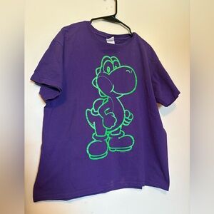 Purple and Electric Green Yoshi Tee